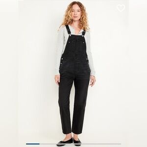 Women’s Slouchy Old Navy Black Overalls Plus Size